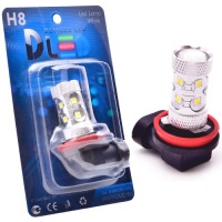  Светодиодная автомобильная лампа DLED H8 - 10 Epistar HP + Линза (2шт.)