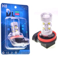  Светодиодная автомобильная лампа DLED H8 - 12 CREE (с линзой) (2шт.)
