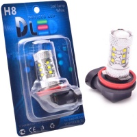  Светодиодная автомобильная лампа DLED H8 - 16 CREE + Линза (2шт.)