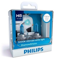 Автомобильная лампа PHILIPS DIAMOND VISION H8 55W (2шт.)